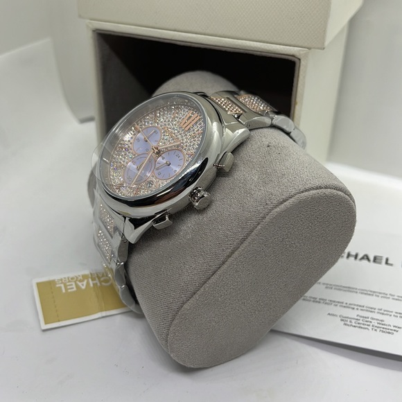 Brand New Michael Kors Diamond series Unisex Watch MK7098 silver - Picture 6 of 14